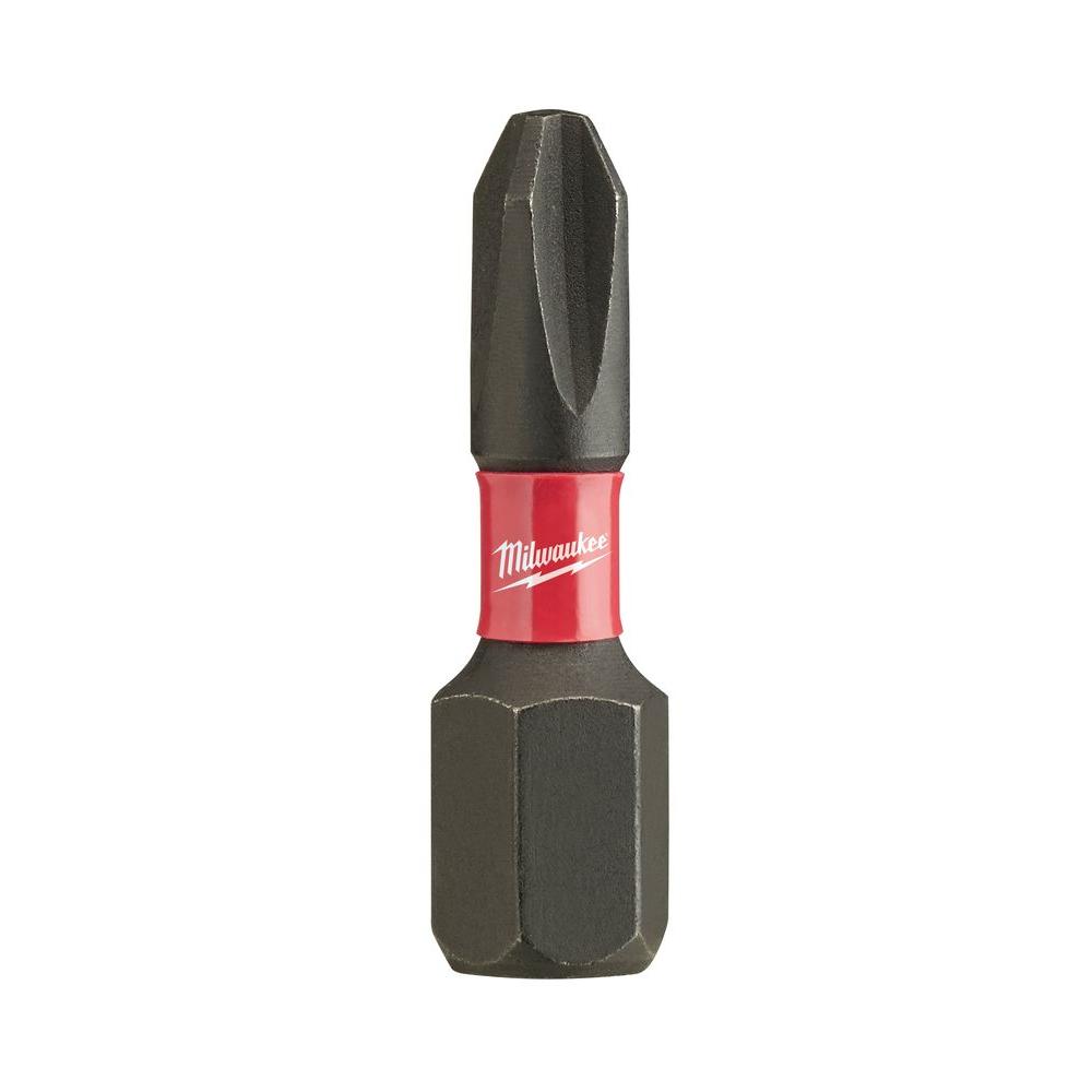 Milwaukee #2 Philips SHOCKWAVE Impact Duty Steel Insert Bit Set (2-Pack)