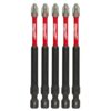 Milwaukee #2 Philips Shockwave 3-1/2 in. Impact Duty Steel Driver Bits (5-Pack)