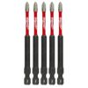 Milwaukee SHOCKWAVE Philips #1 3.5 in. Impact Duty Steel Screwdriver Bit (5-Pack)