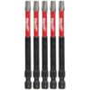 Milwaukee SHOCKWAVE Torx #30 3.5 in. Impact Duty Steel Screwdriver Bit (5-Pack)