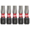 Milwaukee SHOCKWAVE Torx #30 1 in. Impact Duty Steel Screwdriver Bit (5-Pack)
