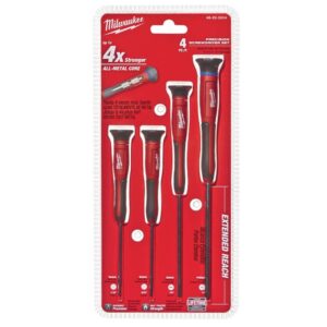 Milwaukee 4-Piece Precision Screwdriver Set