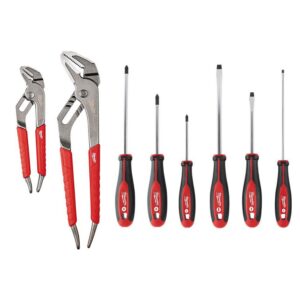 Milwaukee Screwdrivers and Pliers Hand Tool Set (8-Piece)