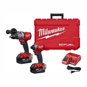 Milwaukee M18 18-Volt Lithium-Ion Cordless FORCE LOGIC 750 MCM Crimper Kit with EXACT #6 750 MCM Al Dies and M18 FUEL Combo Kit