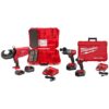 Milwaukee M18 18-Volt Lithium-Ion Cordless FORCE LOGIC 750 MCM Crimper Kit with EXACT #6 750 MCM Cu Dies and M18 FUEL Combo Kit