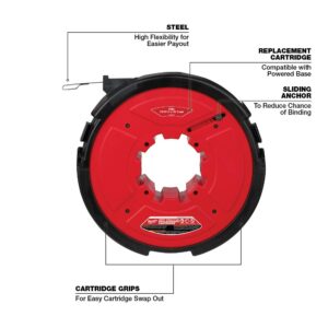 Milwaukee M18 Fuel Angler 120 ft. x 1/8 in. Steel Pulling Fish Tape Drum