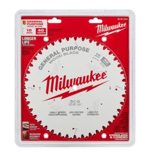 Milwaukee 10 in. x 40-Tooth General Purpose Circular Saw Blade