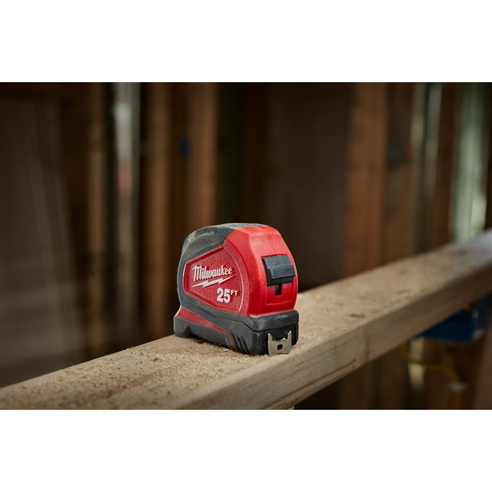 Milwaukee 25 ft. Compact Tape Measure W/ Jobsite Straight Scissors