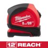 Milwaukee 8 m/26 ft. Compact Tape Measure