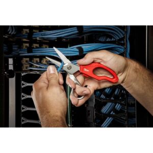 Milwaukee Electrician Snips and Impacting Punchdown Tool and 4-in-1 Multi-Pick Hand Tool Set (3-Tool)