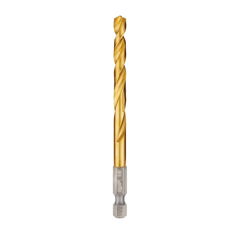 Milwaukee SHOCKWAVE 1/4 in. Titanium Twist Drill Bit