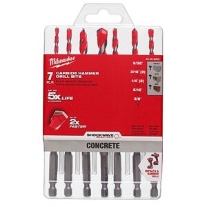Milwaukee SHOCKWAVE IMPACT DUTY Titanium Drill Bit Set W/ Carbide Hammer Drill Bit Kit (22-Piece)