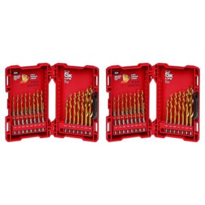Milwaukee SHOCKWAVE IMPACT DUTY Titanium Drill Bit Set (46-Piece)
