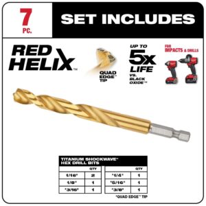 Milwaukee SHOCKWAVE Impact Duty Titanium Drill Bit Set (7-Piece)
