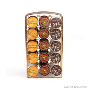 Mind Reader 30-Capacity Rose Gold Mesh K-Cup Storage Rack and Coffee Pod Carousel