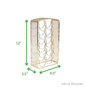 Mind Reader 30-Capacity Rose Gold Mesh K-Cup Storage Rack and Coffee Pod Carousel