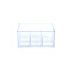 Mind Reader Acrylic Clear with Lid 6-Compartment Pantry Organizer For Kitchen Tea Bag Storage and Organizer Holder