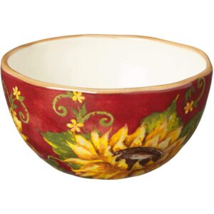 Certified International Sunset Sunflower 16-Piece Traditional Multi-color Ceramic Dinnerware Set (Service for 4)