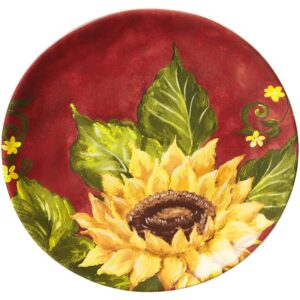 Certified International Sunset Sunflower 16-Piece Traditional Multi-color Ceramic Dinnerware Set (Service for 4)
