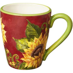 Certified International Sunset Sunflower 16-Piece Traditional Multi-color Ceramic Dinnerware Set (Service for 4)