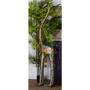 LITTON LANE Stylized Giraffe Metal Sculpture