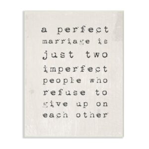 Stupell Industries 10 in. x 15 in. "A Perfect Marriage" by Daphne Polselli Printed Wood Wall Art