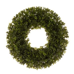 Glitzhome 18 in. D Artificial Boxwood Wreath