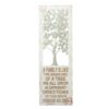 LITTON LANE 12 in. x 36 in. Shabby Chic "A Family is Like the Branches" Inspirational Statement Wall Decor