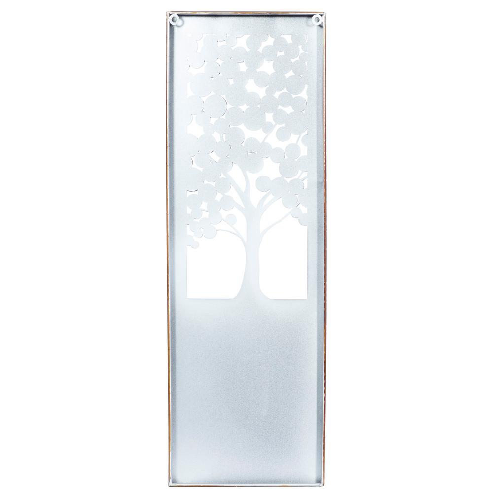 LITTON LANE 12 in. x 36 in. Shabby Chic "A Family is Like the Branches" Inspirational Statement Wall Decor