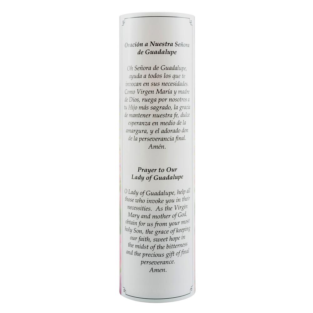 Stonebriar Collection 8 in. Virgin of Guadalupe LED Prayer Candle