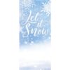 My Door Decor 36 in. x 80 in. Let It Snow-Christmas Front Door Decor Mural