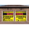 My Door Decor 7 ft. x 8 ft. Zombies Inside Halloween Garage Door Decor Mural for Split Car Garage