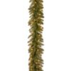 National Tree Company 9 ft. Pre-Lit Dunhill Fir Garland with Clear Lights