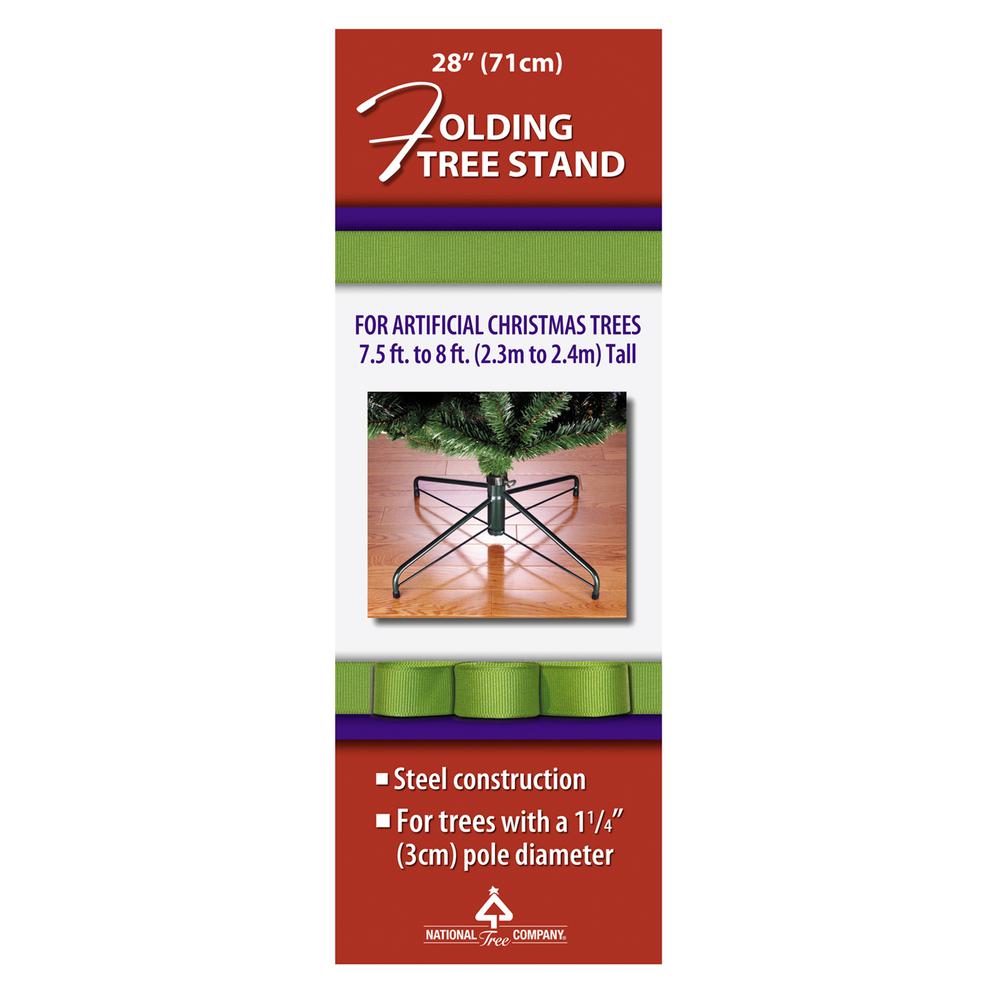 National Tree Company 28 in. Metal Folding Tree Stand