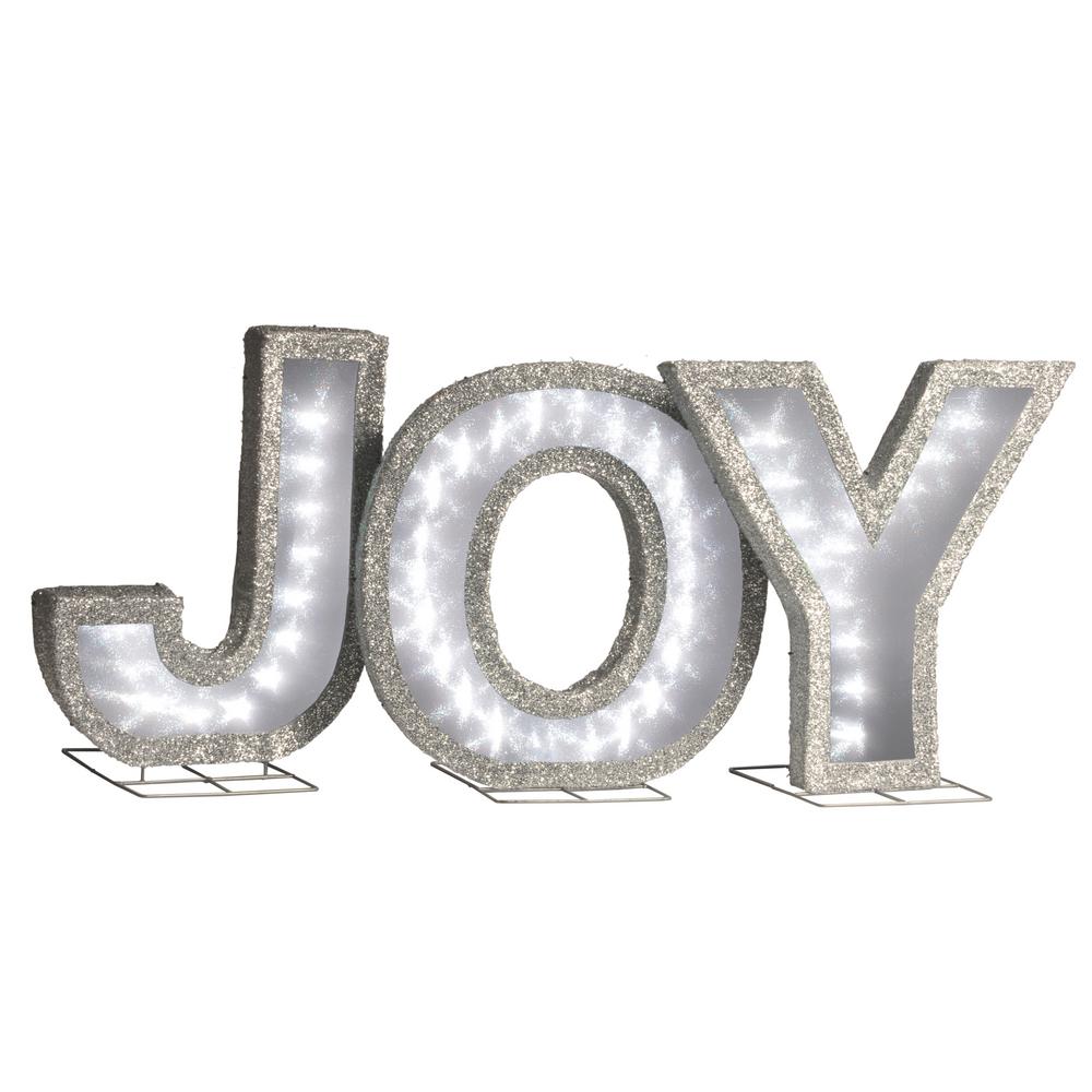 National Tree Company 18.5 in. JOY Sign with LED Lights