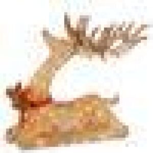 National Tree Company 31 in. Pre-lit Resting Reindeer