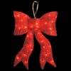 National Tree Company Pre-Lit 24 in. Red Wavy Sisal Bow