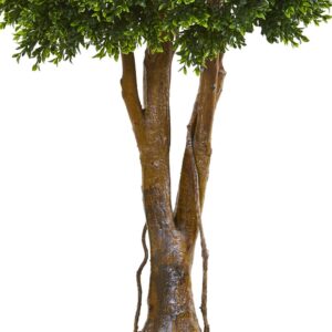 Nearly Natural Indoor/Outdoor 46 In. Boxwood Artificial Topiary Tree UV Resistant