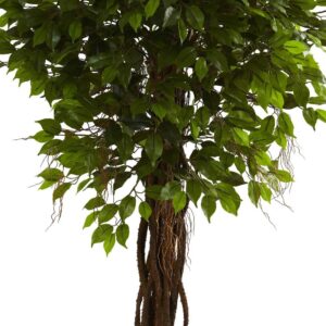Nearly Natural 7.5 ft. UV Resistant Indoor/Outdoor Ficus Tree