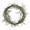 Nearly Natural 17 in. Frosted Twig Wreath