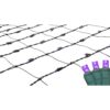 Northlight 4 ft. x 6 ft. Purple LED Net Style Christmas Lights with Green Wire
