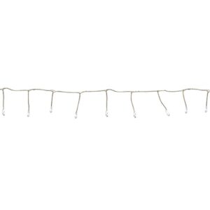 Northlight 40-Light LED Pure White Fairy Christmas Lights with Remote Control 6 ft.