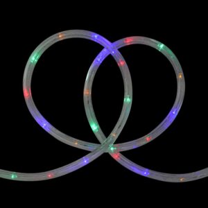 Northlight 18 ft. LED Multi-Color Indoor/Outdoor Christmas Rope Lights with 2 in. Bulb Spacing