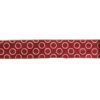 Northlight 2.5 in. x 16 yds. Metallic Red and Gold Circle Wired Craft Ribbon