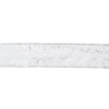 Northlight 2.5 in. x 16 yds. Snowy White and Metallic Silver Circle Wired Craft Ribbon