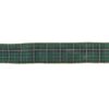 Northlight 2.5 in. x 16 yds. Green and Gold Plaid Wired Craft Ribbon
