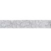 Northlight 2.5 in. x 16 yds. White and Silver Glitter Swirl Design Wired Craft Ribbon