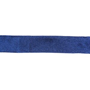 Northlight 2.5 in. x 16 yds. Sparkles and Glitter Blue Solid Wired Craft Ribbon