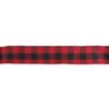 Northlight 2.5 in. x 16 yds. Red and Black Buffalo Plaid Wired Craft Ribbon
