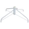 Northlight White Metal Christmas Tree Stand for 6.5 ft. to 7.5 ft. Artificial Trees